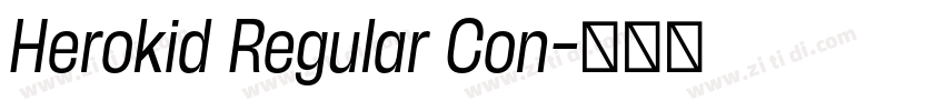 Herokid Regular Con字体转换